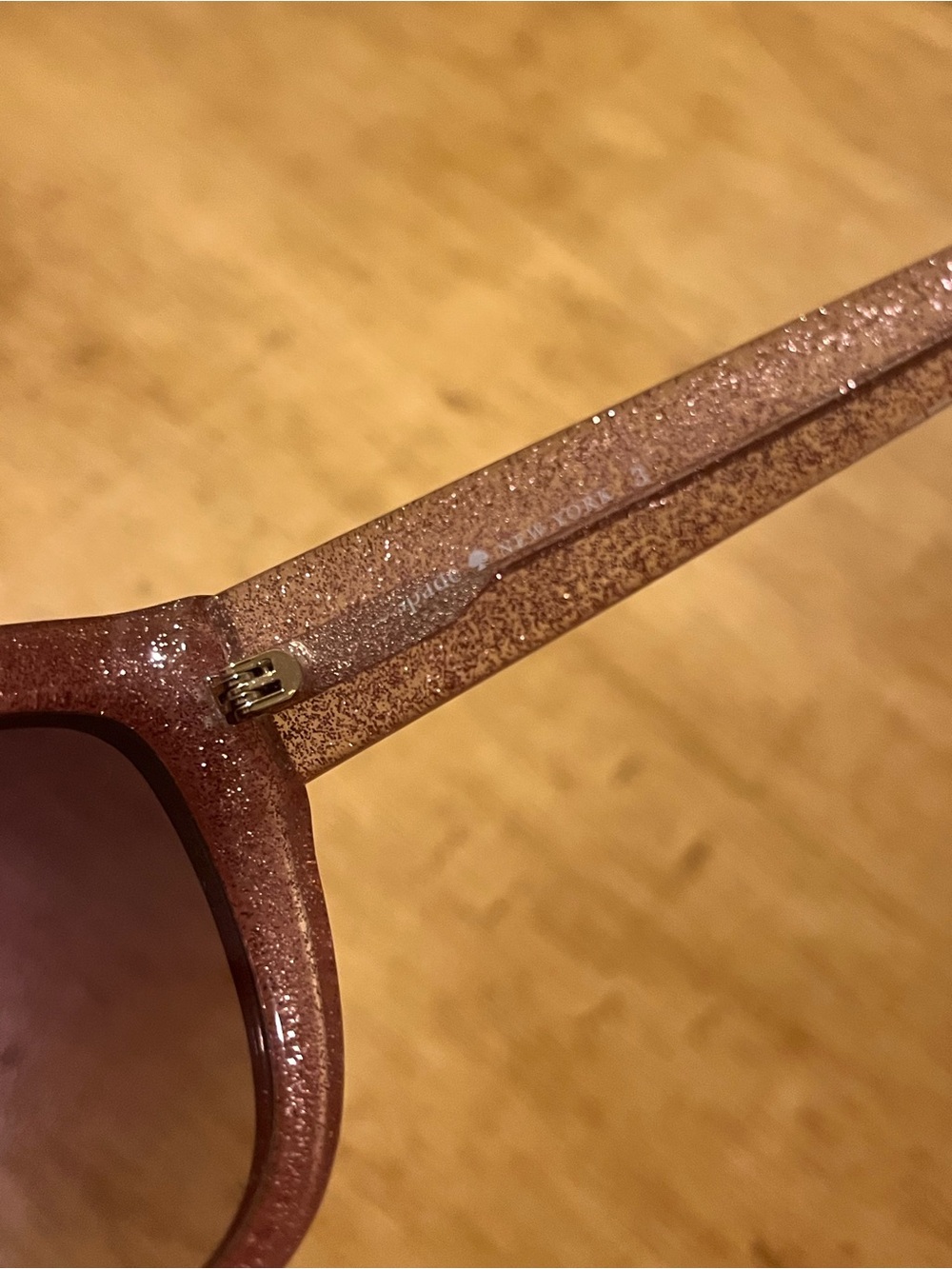 Kate Spade pink glitter cat eye sunglasses - Picture 8 of 8